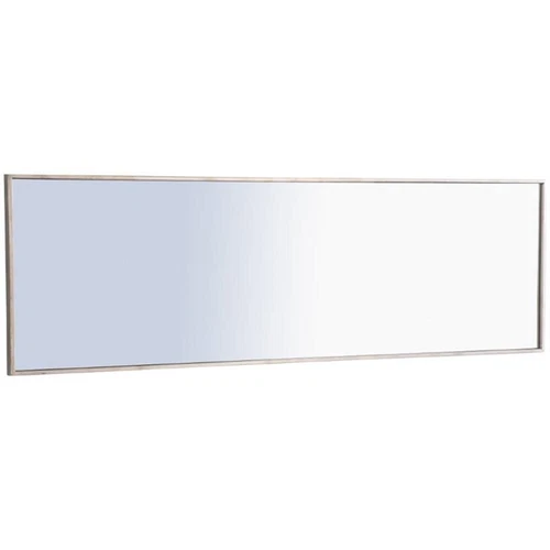 Elegant Decor Monet 60" x 18" Rectangle Metal Frame Mirror in Silver - Picture 5 of 14