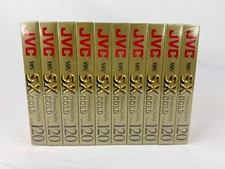 Sealed Lot of 10-Pack JVC T-120 SX Blank VHS Tapes VCR High Performance 6-hour