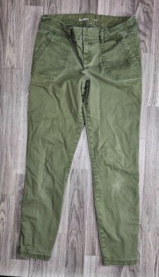 Old Navy Womens Size 2 Pockets Olive Green Pixie Pants
