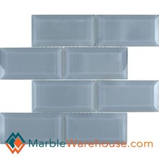 Blue Polished Glass Mosaic Wall Tile - 100 Sq. Ft. Free Shipping