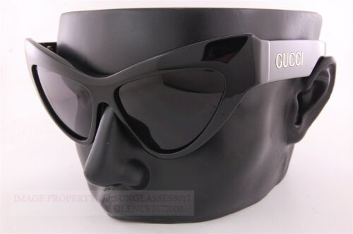 Brand New GUCCI Sunglasses GG 1294/S 001 Black/Gray For Women - Afbeelding 1 van 7