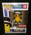Funko Pop Ad Icons Baby Nut Mr. peanut Target Exclusive Mint w/Protector On-Hand