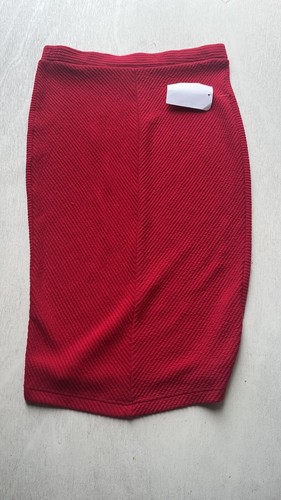 Lush Women's Red Knit Ribbed Mini Skirt Size S NWOT - Picture 9 of 10