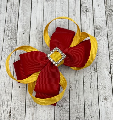 Red and Yellow Gold School Hair Accessories - Picture 27 of 59