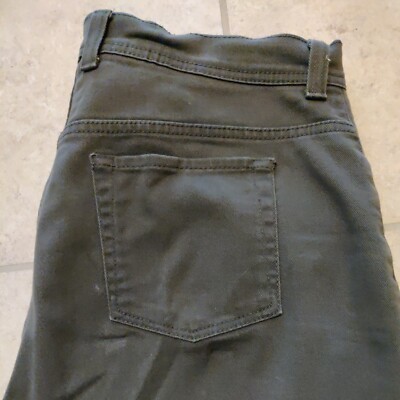 Gloria Vanderbilt women's size 12A green denim jeans zip