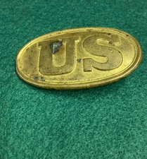 Authentic Non Dug Civil War Small Baby US Belt Buckle Plate Union Military Relic