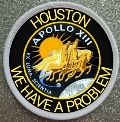 3'' Apollo 13 NASA Mondmission Sublimation Aufbügeln oder Aufnähen Patch Abzeichen