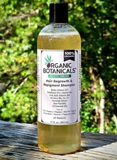 100% Organic Natural Hair Regrowth & Repigment Shampoo, 17 Oz. 503 mL