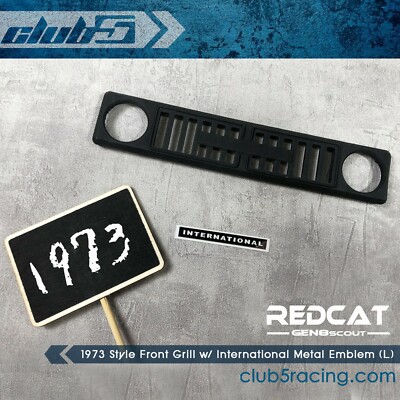 1973 Style Front Grill w/ International Metal Emblem for Redcat GEN8 (L)