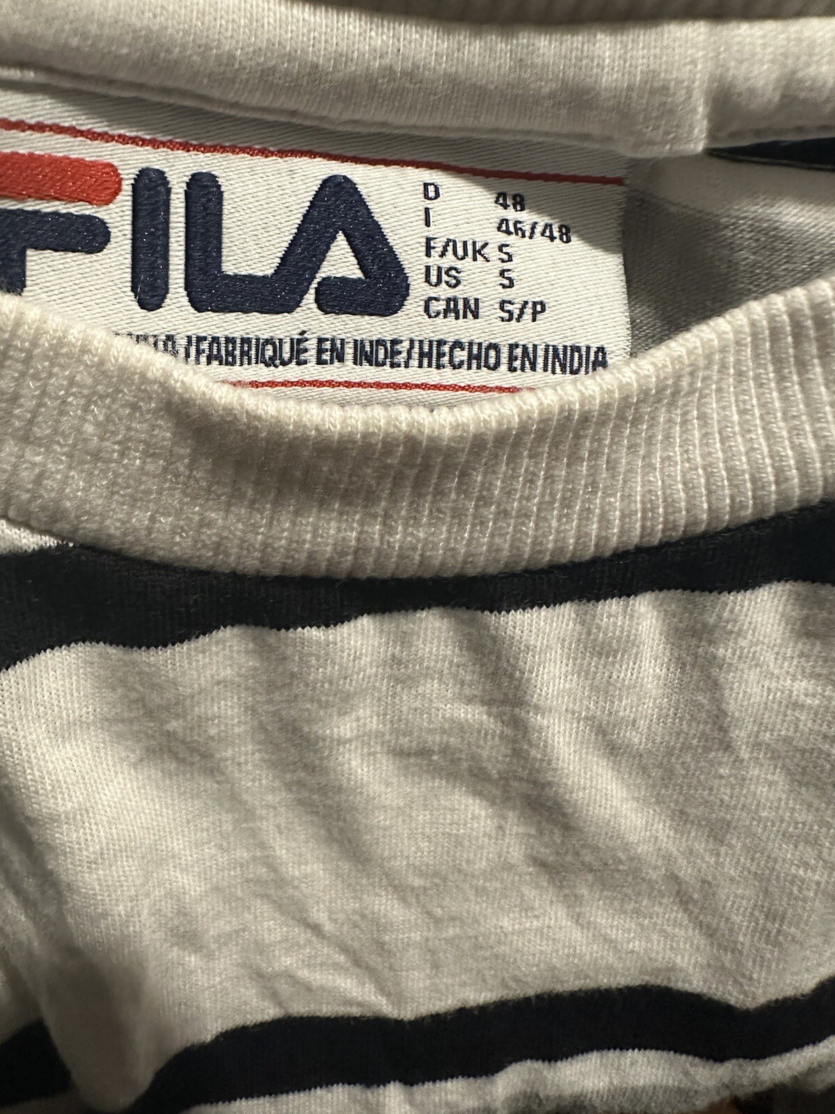 T shirt uomo Fila a righe piccola e