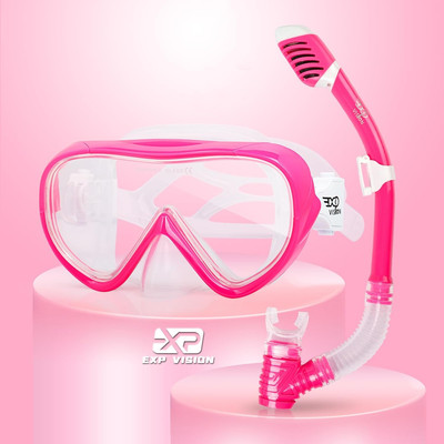 Schnorchelset Kinder, Taucherbrille Kinder Anti-Fog und Trocken Schnorchel - Ant
