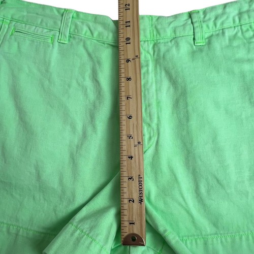 Polo Ralph Lauren Womens Neon Green Cotton High Rise 2.5" Shorts 10 - Picture 6 of 9