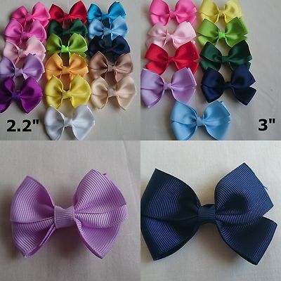 2,2'' & 3'' Schleife Clip Ripsband Haarnadeln Newstyle Mädchen Damen
