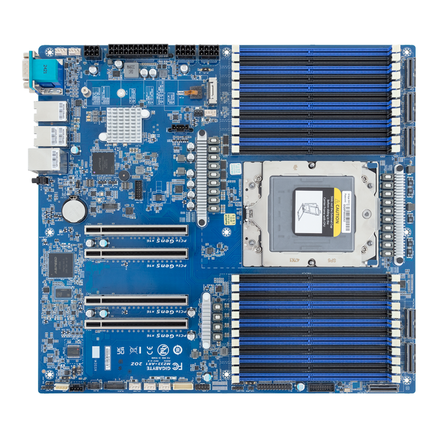 Gigabyte MZ33-AR1 SP5 AMD EPYC 9005/9004 support 9965/9654/9754 up
