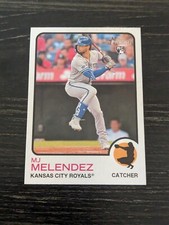 MJ Melendez 2022 Topps Heritage High Number Baseball Rookie Card RC #586 Royals