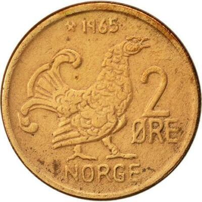 Norway 2 Øre - Olav V large letters Coin KM410 1959 - 1972 | eBay