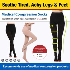 20-30 mmHg Medical Compression Pantyhose Support Hose Varicose Veins Stockings