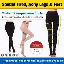 20-30 mmHg Medical Compression Pantyhose Support Hose Varicose Veins Stockings