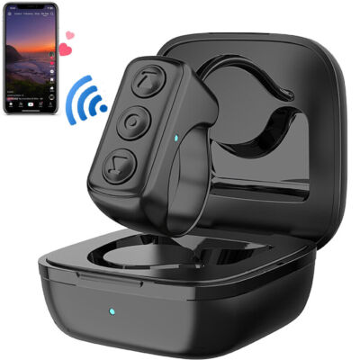 BT Smart Scrolling Ring Remote Control Page Turner for TikTok Kindle App H1S8