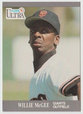 1991 Fleer Ultra #325 Willie McGee - San Francisco Giants