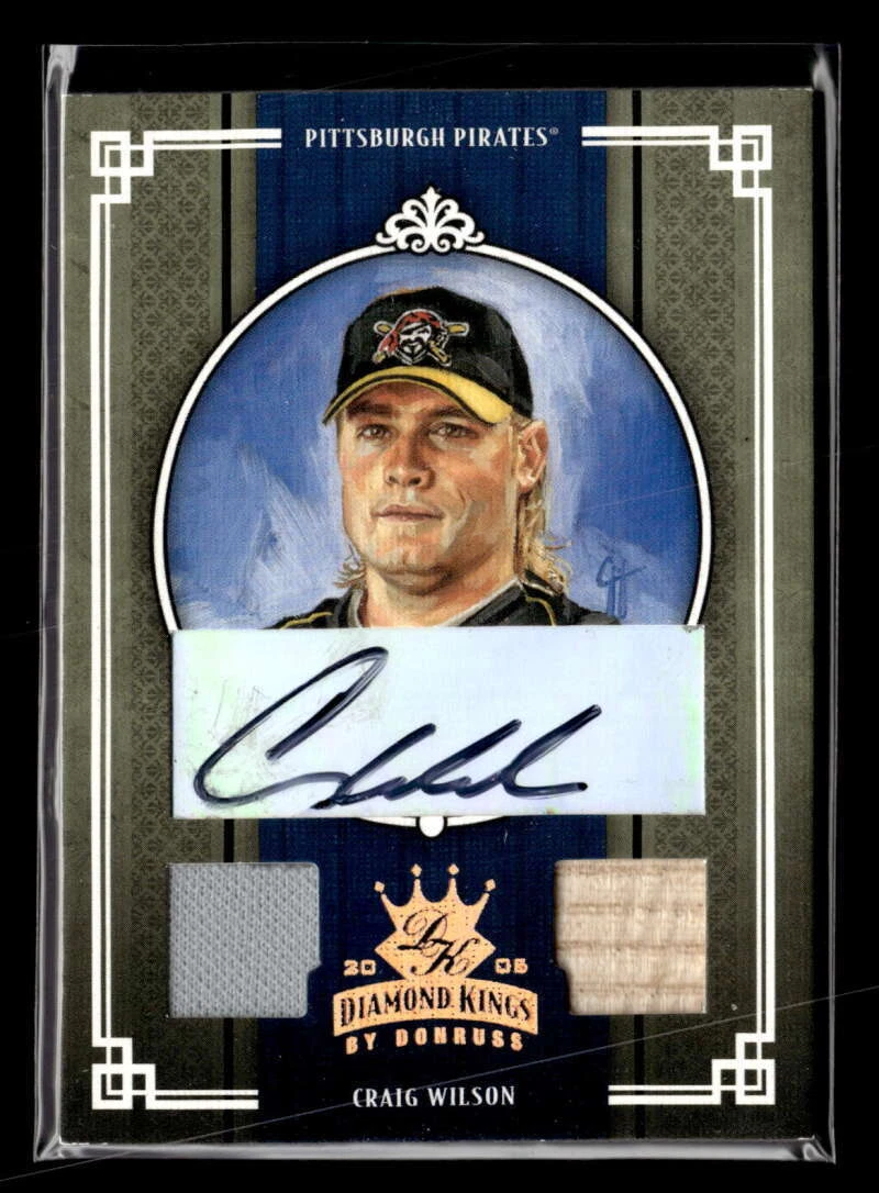 2005 Donruss Diamond Kings Craig Wilson Materials Bronze Auto /200 FX1647