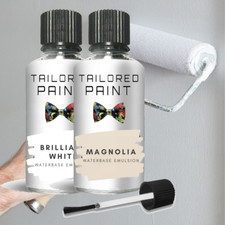 Home Touch up Paint for Walls/Ceilings Satin Finish Emulsion in White & Magnolia