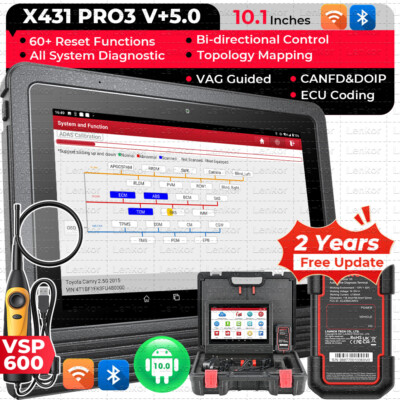 LAUNCH X431 PRO3 V+ 5.0 PRO Bidirectional Car Diagnostic Scanner Tool Key Coding