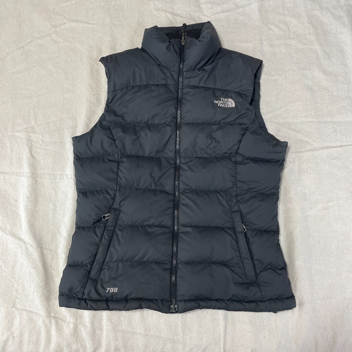 【新品未使用】THE NORTH FACE NEW PUFFY VEST S The North Face Puffer Vest Womens Small S Black Full Zip 700