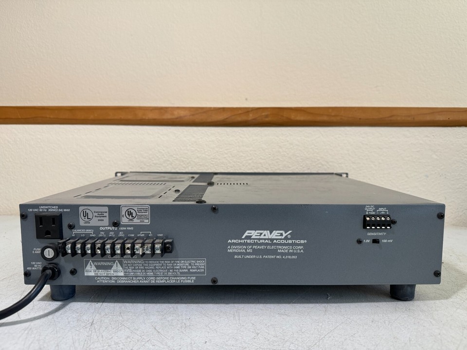 Peavey IPA150T II Industrial Power Amplifier Pro Audio DJ Audiophile