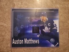 Auston Matthews Toronto Maple Leafs Game Used Stick Picture With Coa 