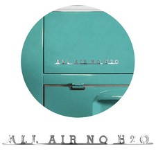 Script Emblem Badg All Air No H2O Stainless Decklid e Fits VW T1 T2 Samba