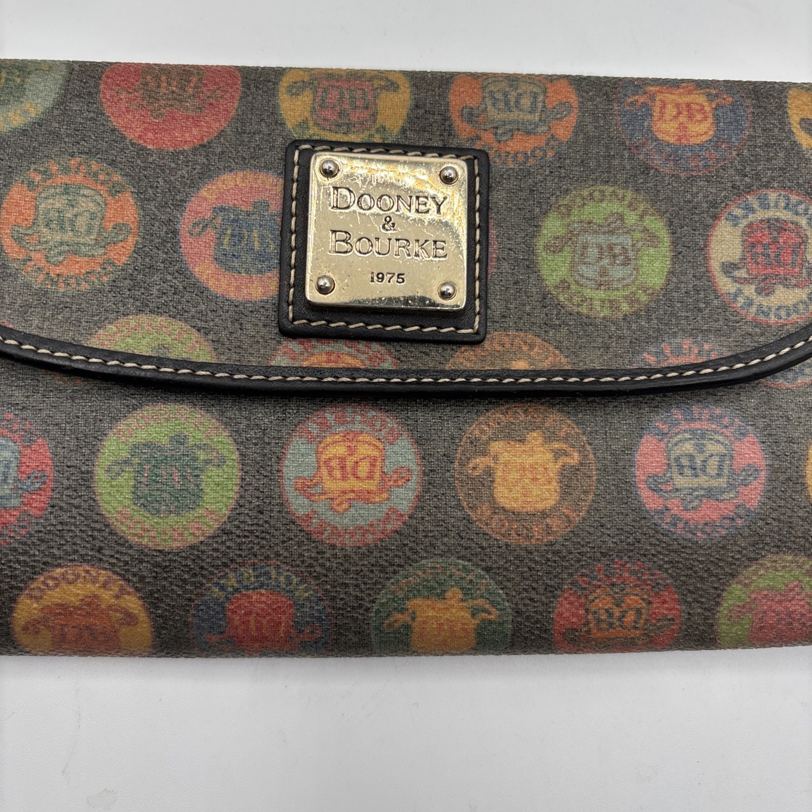 DOONEY  & BOURKE  MULTICOLOR SCRIBBLE CHECKBOOK C… - image 12