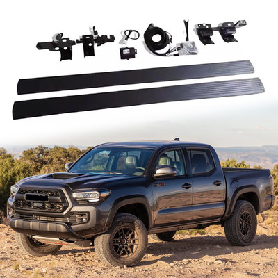 2PCS Power Side Step Deployable Running Boards Fit Toyota Tundra 2022-2024 Black