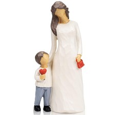 Mother and Son Figurines Statues, Mom Gifts from Son, Mother of The Groom Gif...