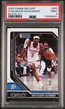 2023 PANINI INSTANT BLACK 1/1 #563 SHAI GILGEOUS-ALEXANDER 1/1 PSA 9
