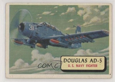 1957 Topps Planes of the World Blue Back Douglas AD-5 #93 n1u