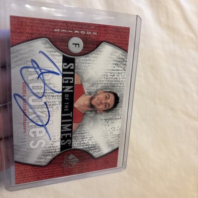 2006-07 Upper Deck Sign of Times Andrea Bargnani Rookie Auto STR-AB /100