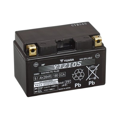 Yuasa Batterie  YTZ10S AGM Honda CB , Aprillia   geladen  befüllt