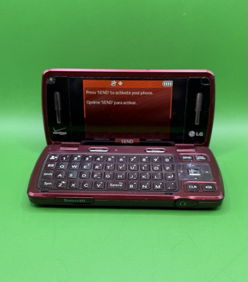 #ad LG enV3 256 MB Maroon Verizon Phone Works Read Description $23.00