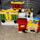 vintage Fisher-Price #991 Play Family Circus Train engine , SET with Figures