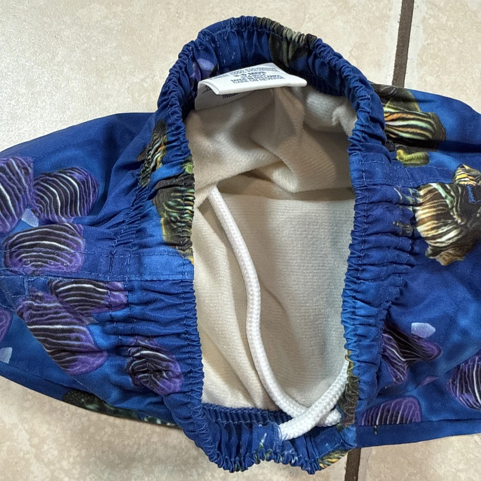 Pantalones Cortos de Natación Vintage Infantil 3-6 Meses Bebé Osh Kosh B Gosh Marea Peces Playa Foto 4 de 4