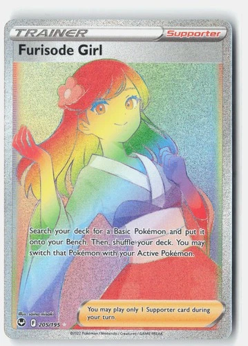 Furisode Girl (Secret) SWSH12: Silver Tempest 205/195 Pokemon Card Holo