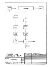 CRUMAR ORGANIZER Service Manual repair Schematic Diagram Schema elettrico 1974