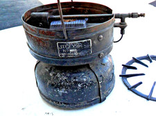 Super seltener Jiffykook Stove No.18 American Gas Machine Co. tragbarer Campingkocher