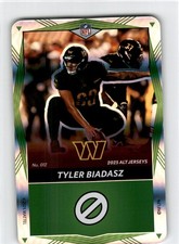 2025 Uno Elite NFL  Alt Jerseys   Foil  Green  Tyler Biadasz