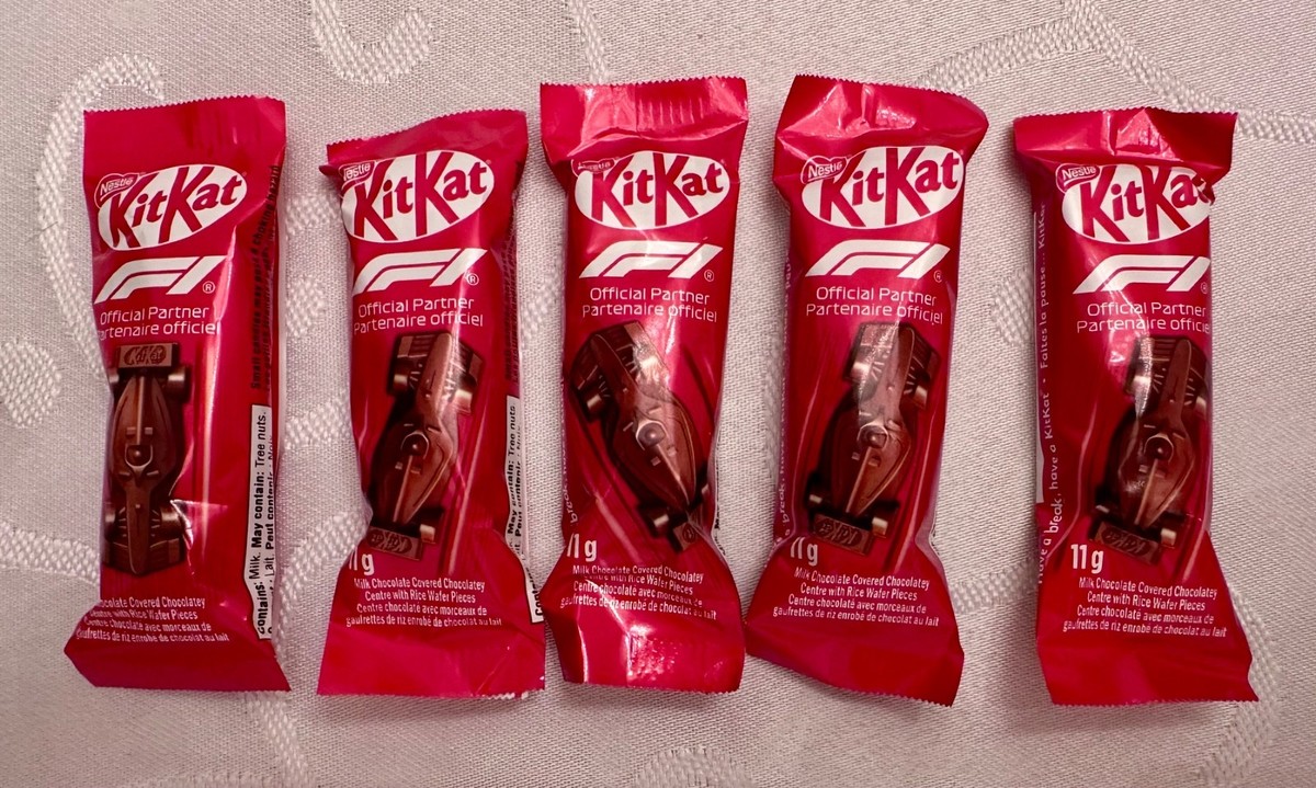 Nestle KitKat F1 Chocolate Race Car Limited Edition 5 pack & free