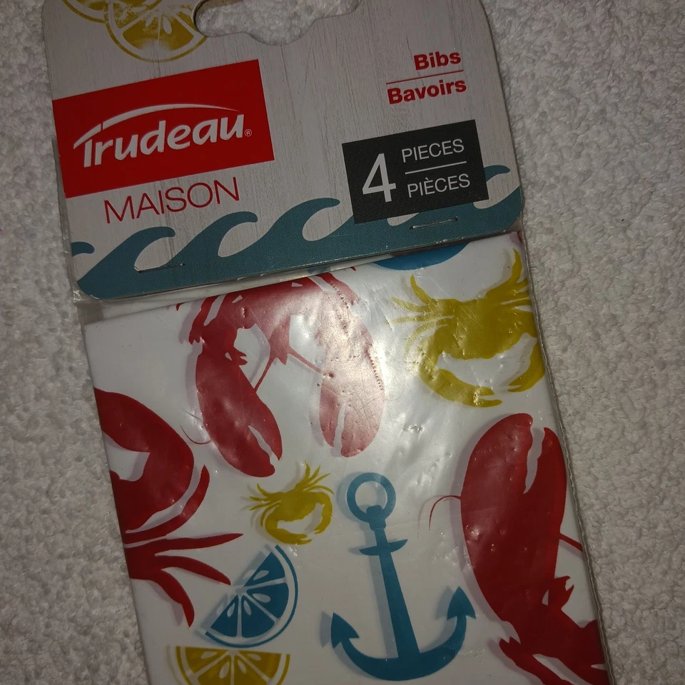 Seafood Cracker Seafood Bibs Seafood Picks. Trudeau Maison 7pcs. New  - Image 4 of 4