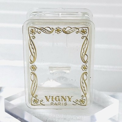 Vtg VIGNY HEURE INTIME  5/28 Fl Oz Paris France Mini Box Only - Hard Plastic