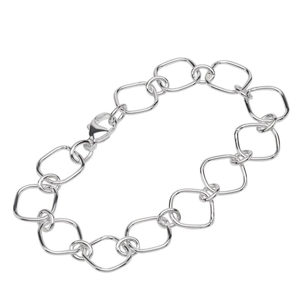 Armband 925 Sterling Silber 20Cm Figaro Ankerkette Rund Damen Designer Armkette-image
