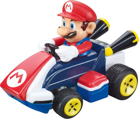 RC Mario Kart Tabletop Toy Racing Set Featuring Mario Luigi and 2 Radio Controls